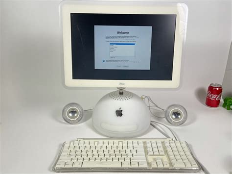 Imac G4 Computer With Speakers And Keyboard No Mouse