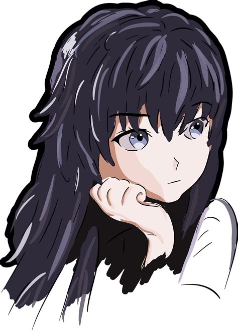 Clipart Anime Girl Illustration