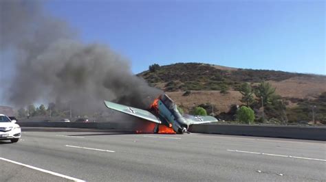 Video Shows Moment Plane Crashes On 101 Freeway