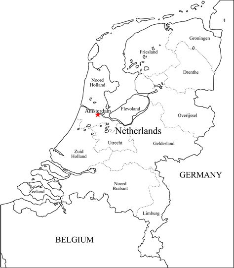 Die niederlande bieten mit ihrer langen küstenlinie sowie dem ebenen hinterland vielfältige möglichkeiten für sportreisende. Niederlande | Landkarten kostenlos - Cliparts kostenlos