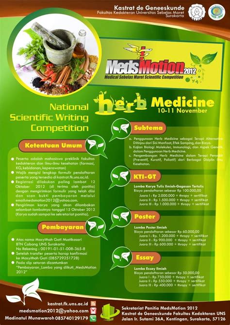 Artikelnya bagus sekali kak isinya berbobot dan sangat bermanfaat. Fakultas Kedokteran Uns Medsmotion 2012