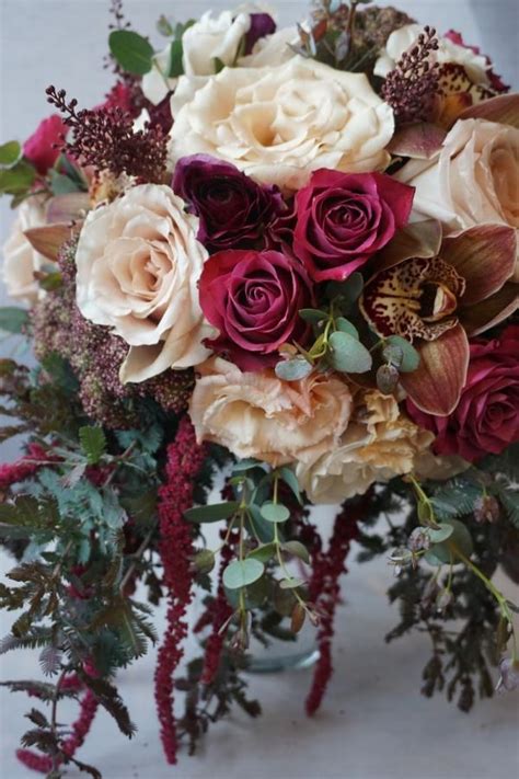 Burgundy And Champagne Wedding Flowers This As Best Online Diary