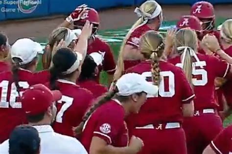 Alabama Stuns Florida 3 0 One Win Away From 12th Wcws