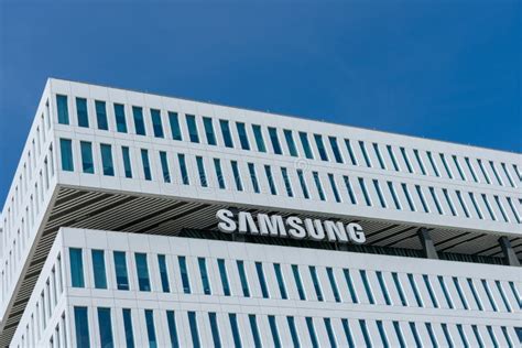 Samsung Logo Is Displayed On South Korean Multinational Conglomerate