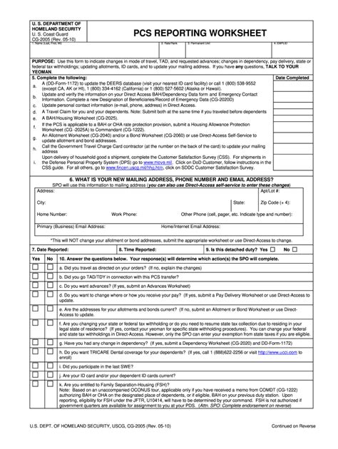 Uscg Forms And Worksheets Fill Out And Sign Online Dochub