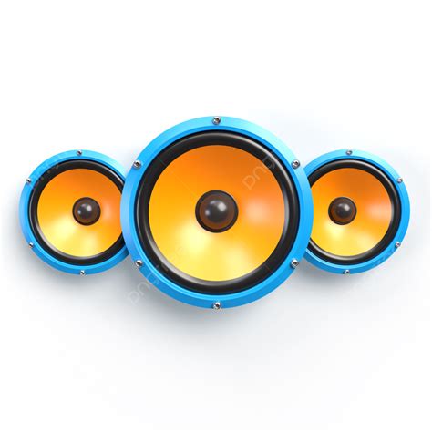 Speakers 3d Vector Speaker Isolated On Transparent Background 3d