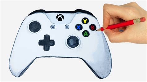How To Draw Xbox Controller Easy Drawings Dibujos Faciles Dessins