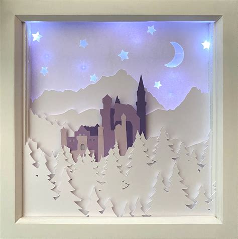 Light up shadow boxes are my new favourite thing to make with my Cricut