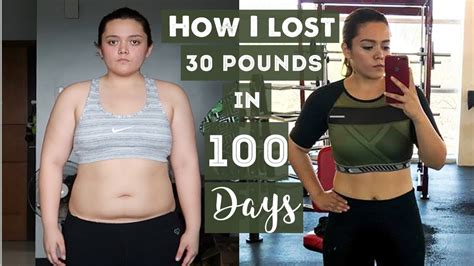 Before And After 30 Pounds Weight Loss Transformation In 100 Days Youtube