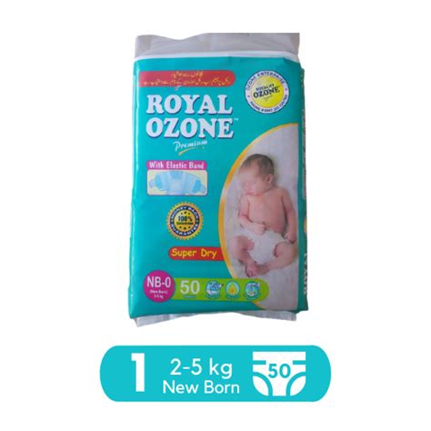 Royal Baby Dry Diapers Premium New Born Size 1 50 Pcs
