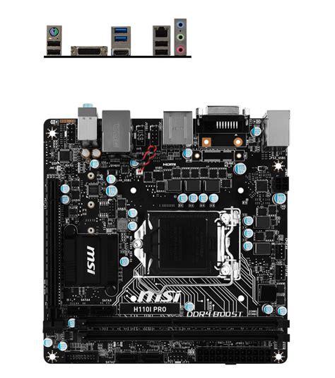 Buy Msi H110i Pro Mini Itx Motherboard H110i Pro Pc Case Gear Australia