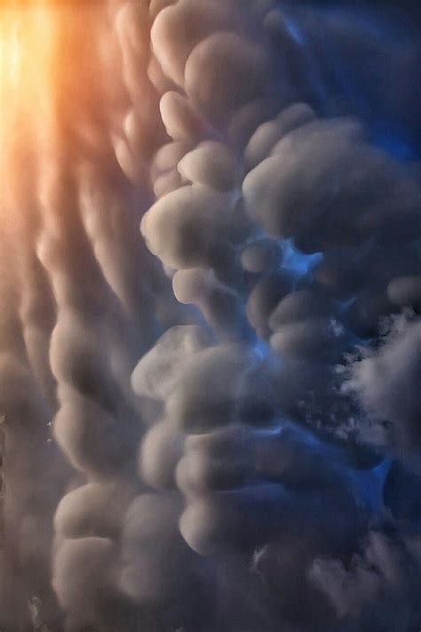 Mammatus Clouds In The Nepal Himalayas Mammatus Also Known As