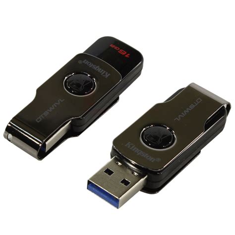 Clé USB Kingston 16GB 3.1 Drive SWIVL noir Original - PREMICE COMPUTER