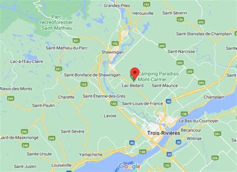 Where Is Notre Dame Du Mont Carmel Quebec Area Map More