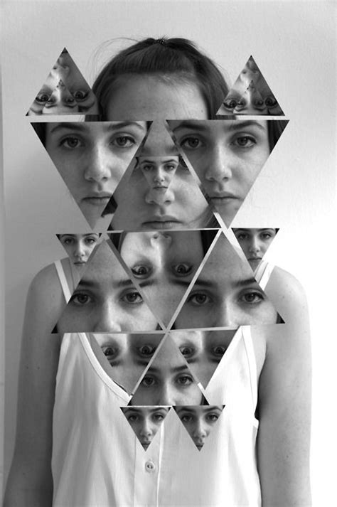 Fragmented Distortion Photography Collage Portrait Portrait Photography