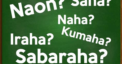 Kata Tanya Dalam Bahasa Sunda Beserta Contoh Kalimat Dan Artinya