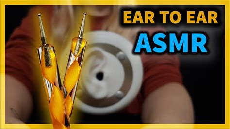 Asmr Ear To Ear No Talking Intense Ear Cleaning Triggers 1 Hour Of Binaural Relaxation Youtube