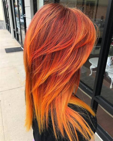 20 Best Collection Of Red Orange And Yellow Half Updo Hairstyles