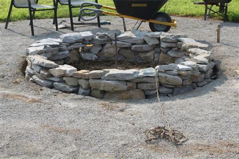 The Completed Stone Fire Pit Project How We Built It For 117