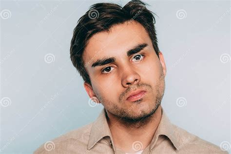 Defiance Aggression Provocation Facial Expression Stock Image Image