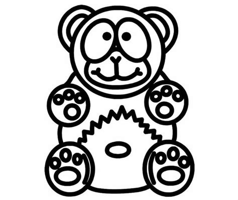 Раскраски Желейный медведь Валера Распечатать мишку с ютуба How To