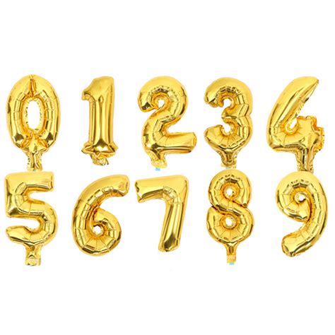 8 Inch Small Mylar Number Balloons For Party Event