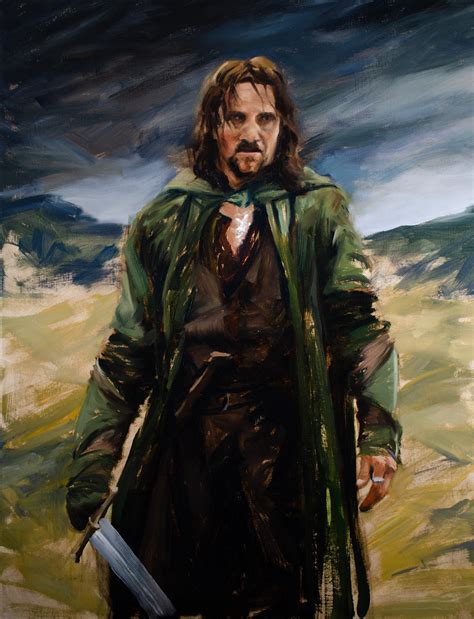 Oil Painting Aragorn In The Pelennor Fields The Lord Of The Etsy
