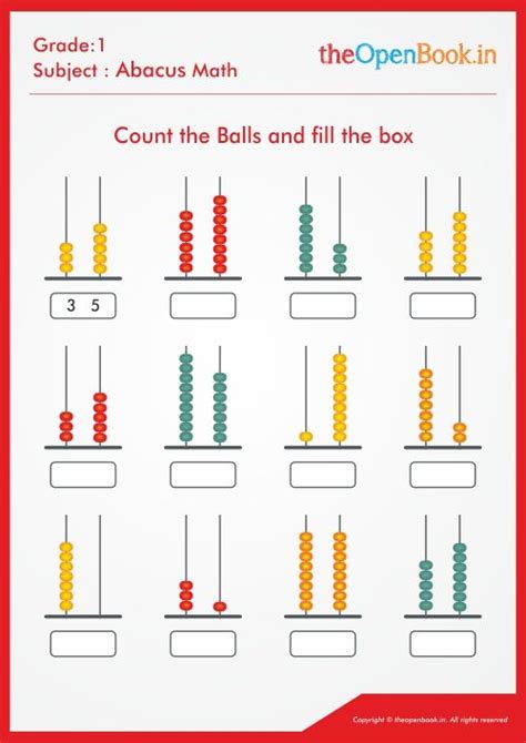 Count The Balls And Fill The Box 01 Math Activities Preschool Math