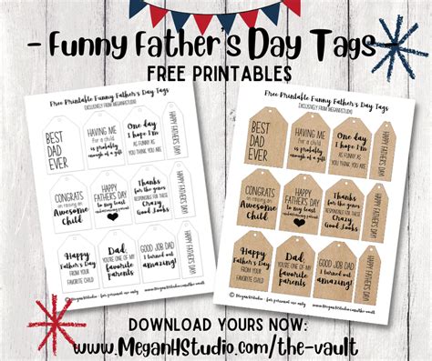 Free Fathers Day Printables Meganhstudio