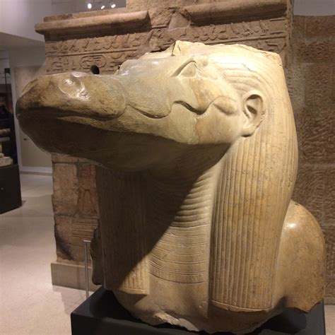 Ancient Egyptian Statue Of Sobek The Crocodile God Of Strength