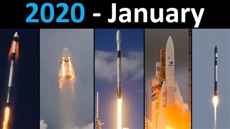 Rocket Launch Compilation 2020 January Go To Space Youtube
