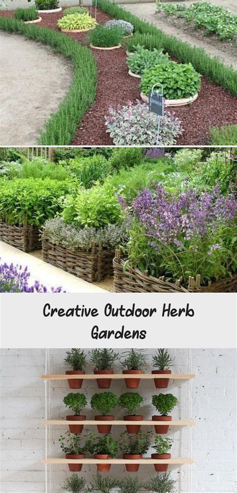 Creative Outdoor Herb Gardens Outdoor Herb Garden Growing Herbs