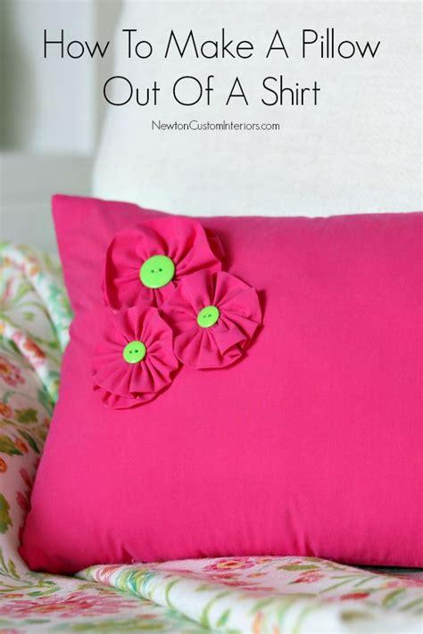You provide a cotton shirt that buttons all the way down the front, and i will make preserve the memory of your loved ones by making a memory pillow out of their shirts. How To Make A Shirt Pillow With Added Details - Newton ...