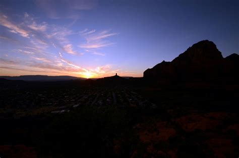 Sedona Mountain Sunset Mountain Sunset Sedona Arizona Celestial
