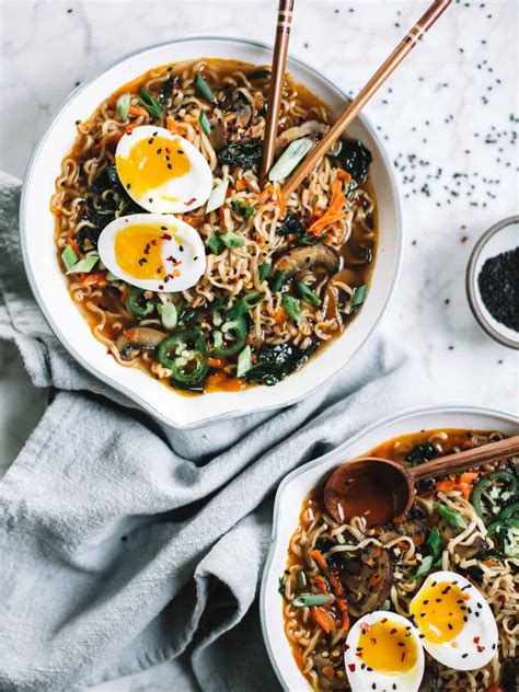 Starting today, you will be making incredible vegan food from the ultimate chocolatey nutella to the most flavourful legit vegan ramen. Easy Homemade Healthy Ramen Bowl - College Housewife