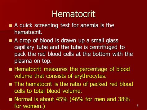 Why Is Hematocrit Low Hematocrit Test Medlineplus Medical Test