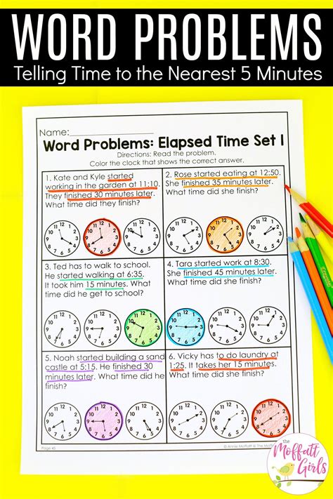 Second Grade Math: Telling Time | Second grade math, Teaching math word problems, Second grade
