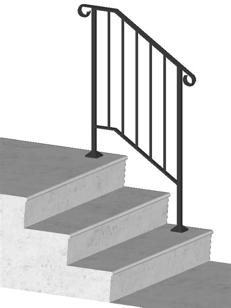 Diy Handrails Installation Outdoor Stair Railing Kits