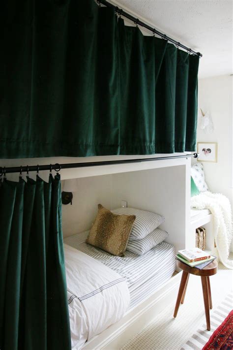 Hanging Curtains On Bunk Beds Diy Bunk Bed Bunk Bed Designs Beds