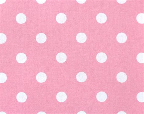 Pink And White Polka Dot Fabric Cotton Fabric By The Yard Polka Dot Decor 100 Cotton 60