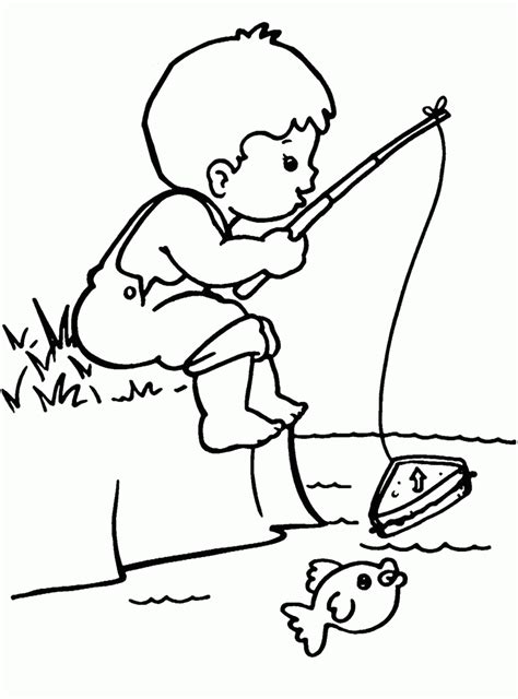 Why not consider photograph previously mentioned? Coloring Pages Of Fishing Man - Coloring Home