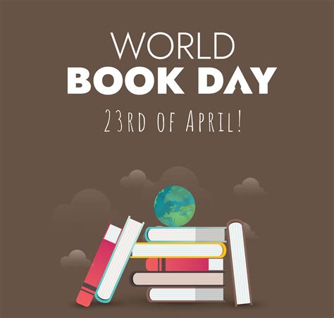 World Books Day Happy World Book Day 2023 Celebration Cover With Pile