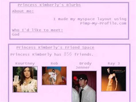 Kim Kardashians Old Myspace Business Insider