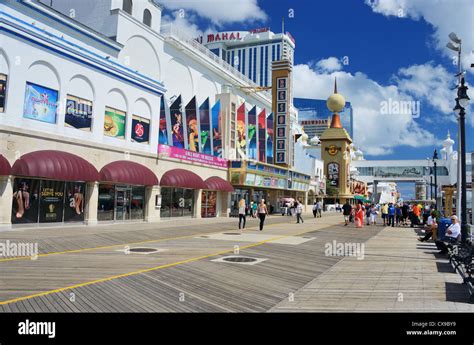 Boardwalk Of Atlantic City New Jersey Usa Stock Photo Alamy