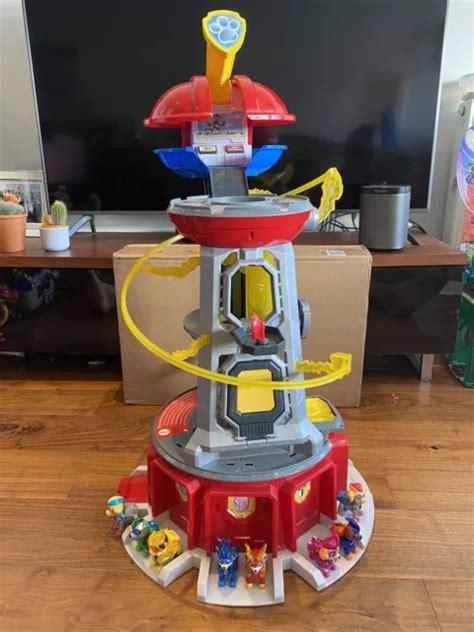 Paw Patrol Mighty Pups Super Paws Lookout Tower Playset With Lights And