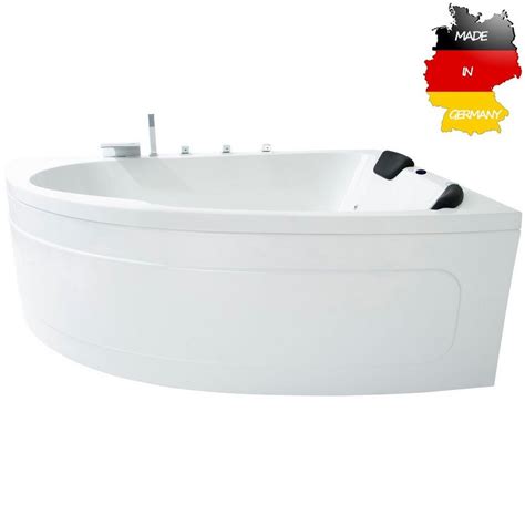 Basera® Whirlpool Badewanne Basic Indoor Eck Whirlpool Badewanne Guam Rechts 180 X 130 Cm Für 2