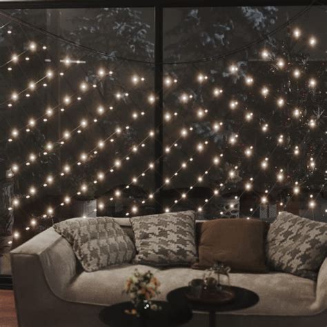 Rede Luzes De Natal 3x2 M 204 Luzes Led Int Ext Branco Quente Boutikxl Loja Online