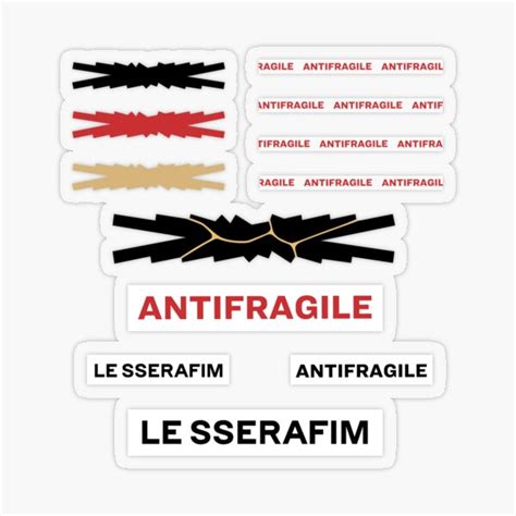 Antifragile Le Sserafim Sticker Pack Sticker For Sale By Xenocene