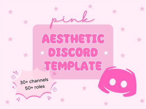 Aesthetic And Cute Pink Discord Server Template For Creators Etsy