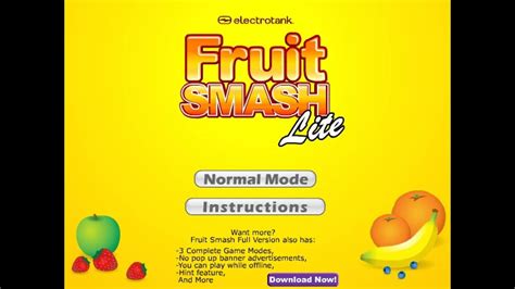 Classic Flash Games Fruit Smash Youtube